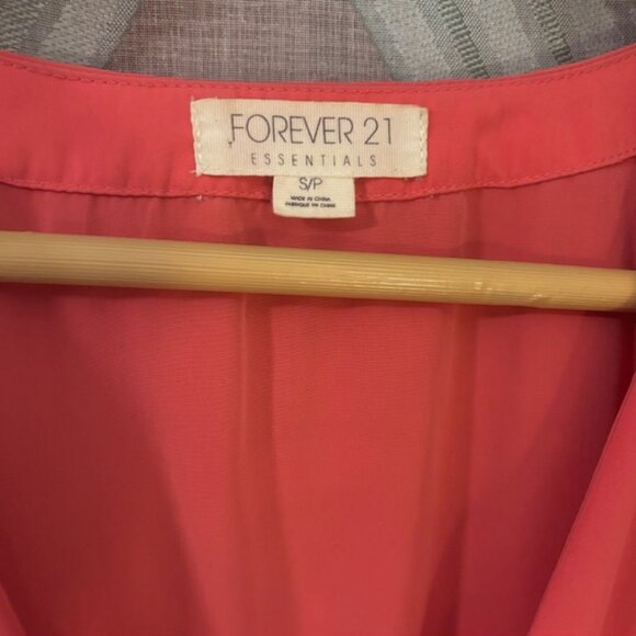 Cute Pink Cross V Neck Dress Forever 21 Essentials - Picture 4 of 5
